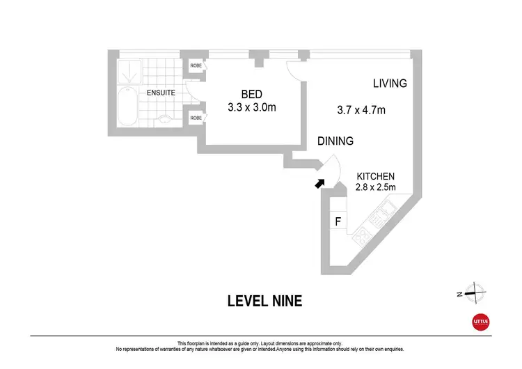 Floorplan of Homely apartment listing, 908/22 Sir John Young Crescent, Woolloomooloo NSW 2011