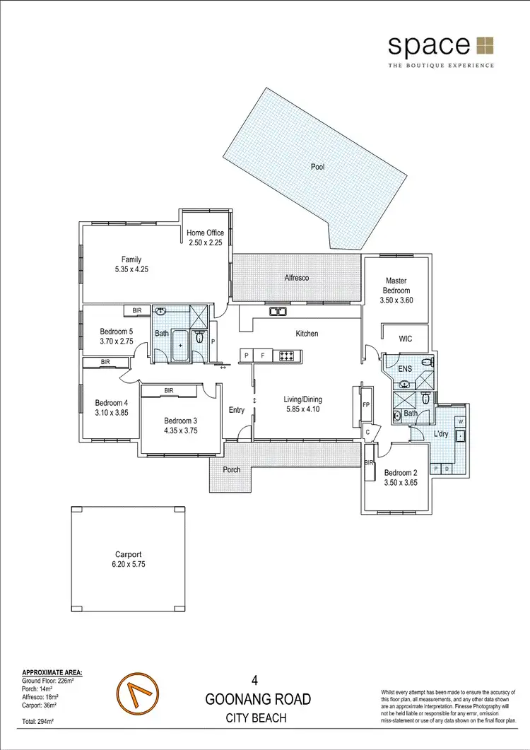 Floorplan of Homely house listing, 4 Goonang Road, City Beach WA 6015