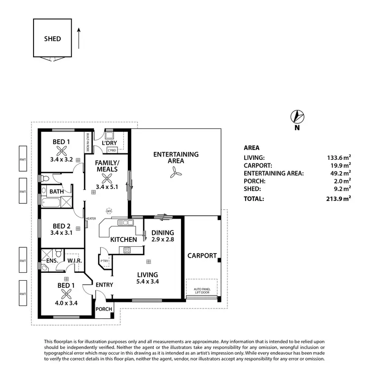 Floorplan of Homely house listing, 5 St Georges Court, Morphett Vale SA 5162