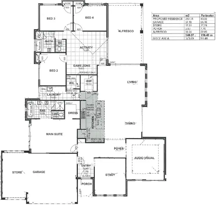 Floorplan of Homely house listing, 13 Makybe Boulevard, Byford WA 6122
