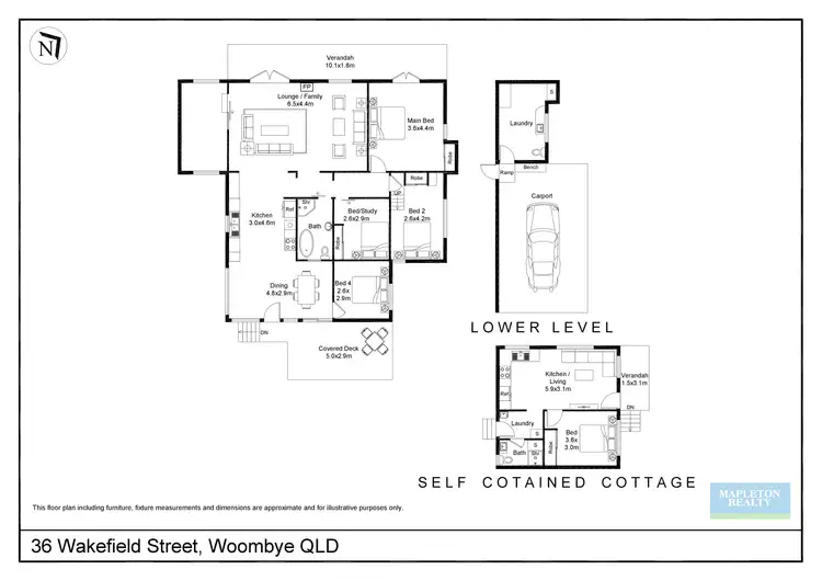 Floorplan of Homely house listing, 36 Wakefield Street, Woombye QLD 4559