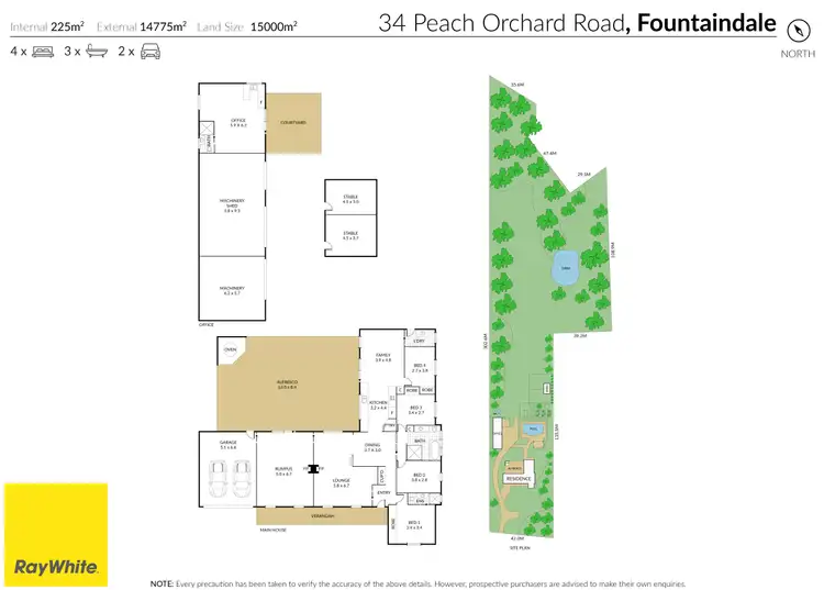 Floorplan of Homely rural property listing, 34 Peach Orchard Rd, Fountaindale NSW 2258