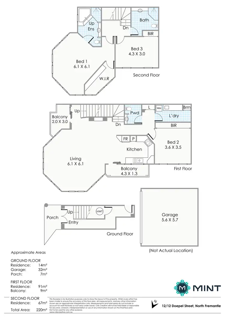 Floorplan of Homely house listing, 12/12 Doepel Street, North Fremantle WA 6159