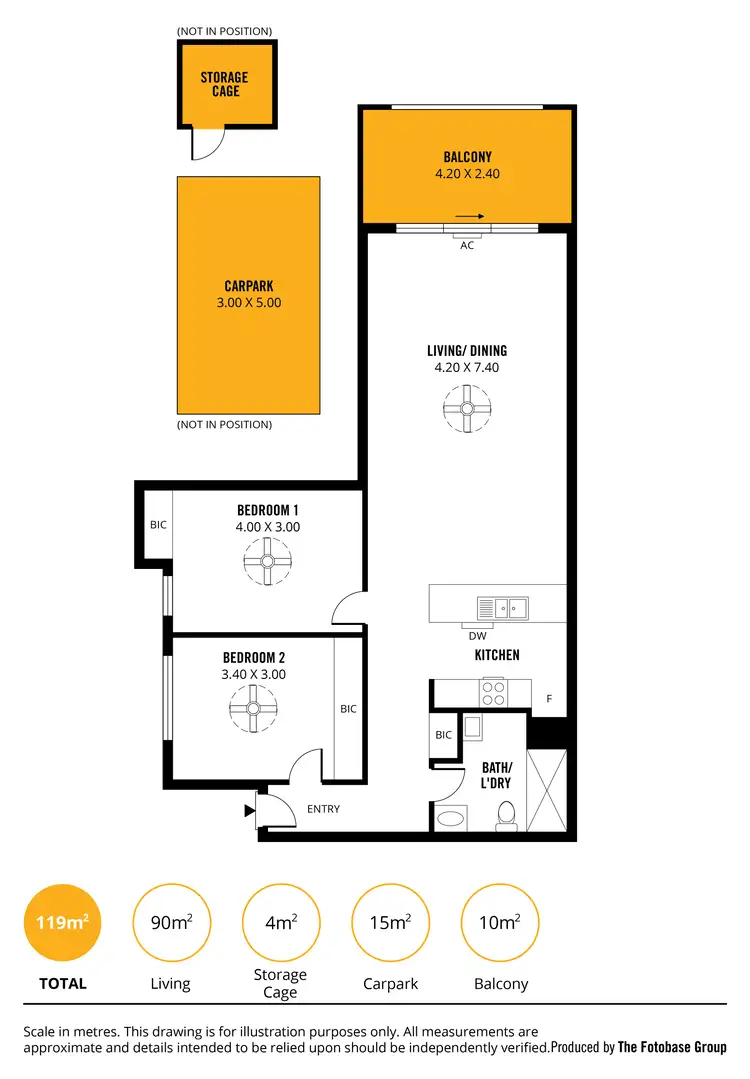 Floorplan of Homely unit listing, 503/2-14 Seventh Street, Bowden SA 5007