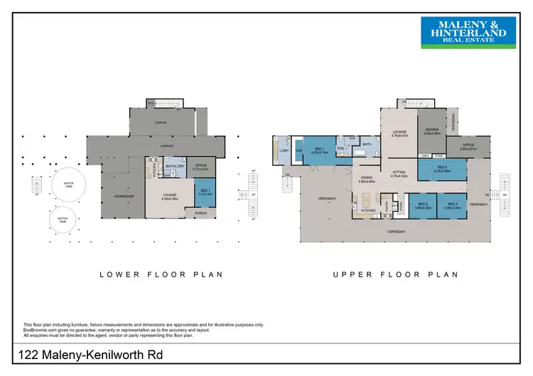 Floorplan of Homely house listing, 122 Maleny Kenilworth Road, Maleny QLD 4552