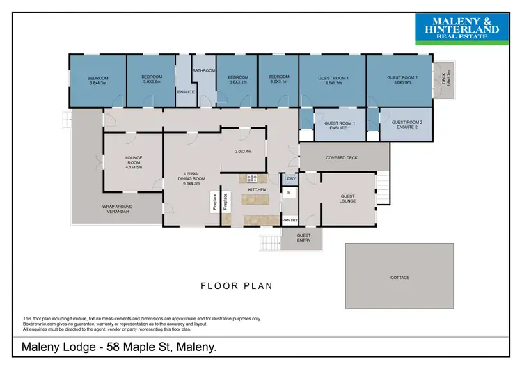 Floorplan of Homely house listing, 58 Maple Street, Maleny QLD 4552