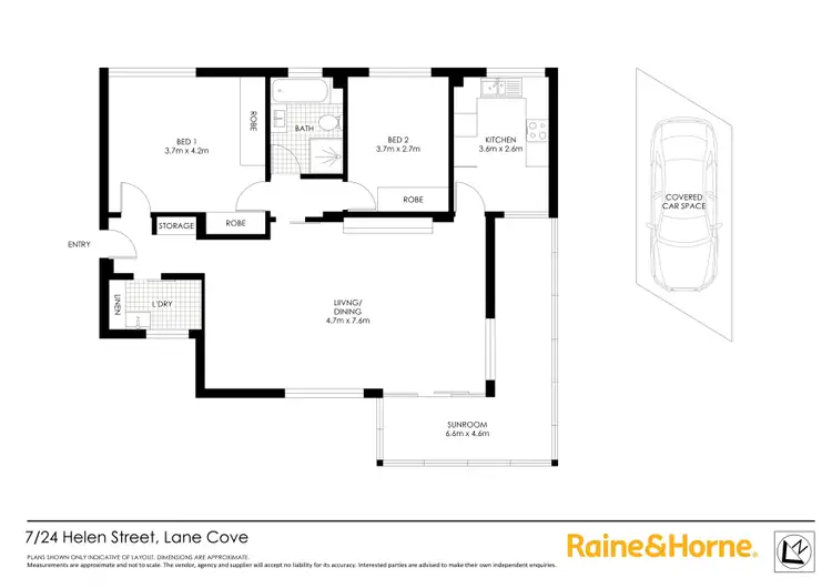 Floorplan of Homely apartment listing, 7/24 Helen Street, Lane Cove NSW 2066