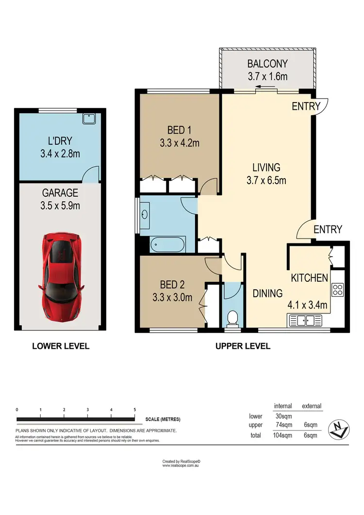 Floorplan of Homely unit listing, 6/1 Eldon Street, Indooroopilly QLD 4068