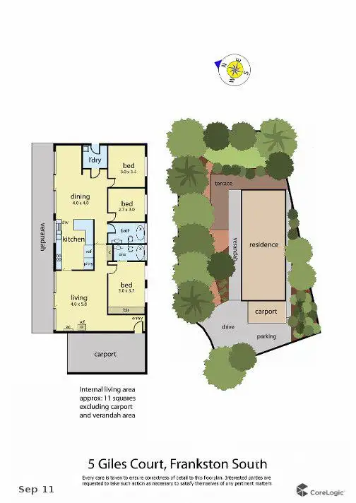 Floorplan of Homely house listing, 5 Giles Court, Frankston South VIC 3199