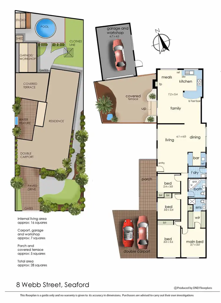 Floorplan of Homely house listing, 8 Webb Street, Seaford VIC 3198