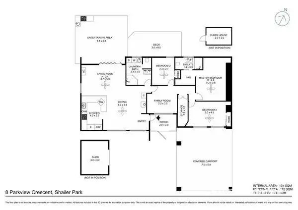 Floorplan of Homely house listing, 8 Parkview Crescent, Shailer Park QLD 4128