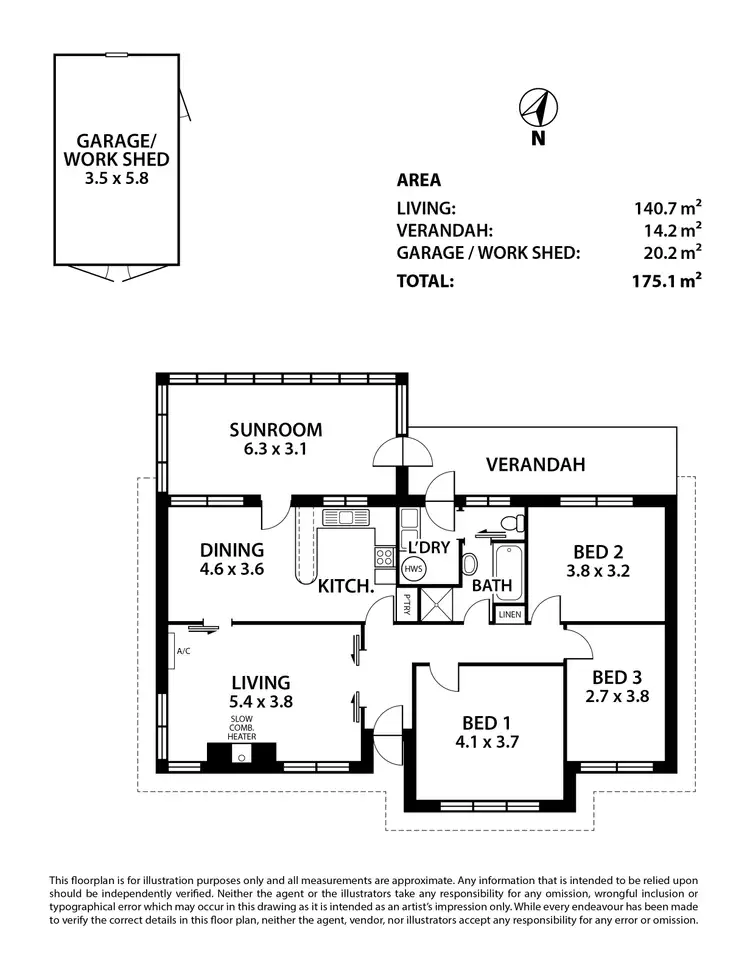 Floorplan of Homely house listing, 23 North Parade, Strathalbyn SA 5255