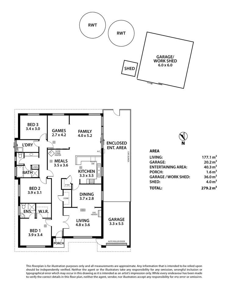 Floorplan of Homely house listing, 22 Garwood Avenue, Strathalbyn SA 5255