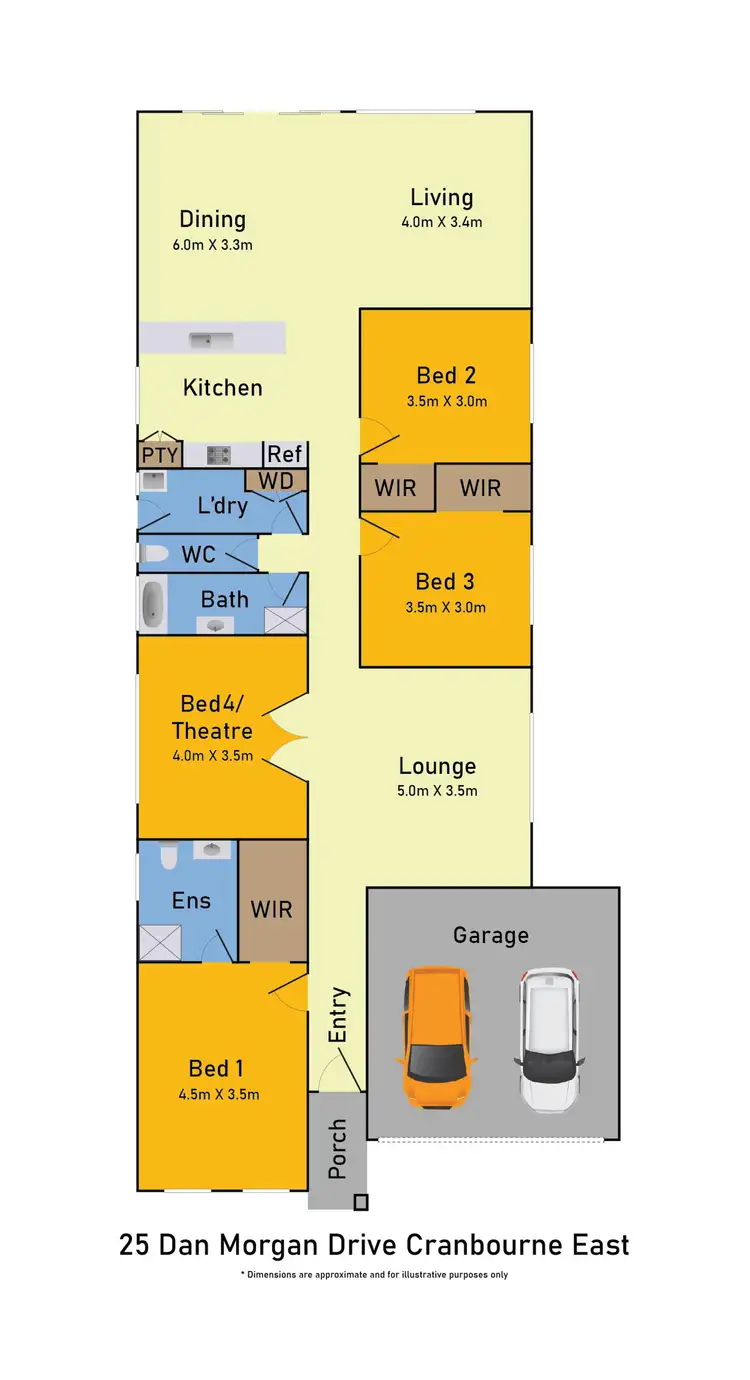 Floorplan of Homely house listing, 25 Dan Morgan Drive, Cranbourne East VIC 3977