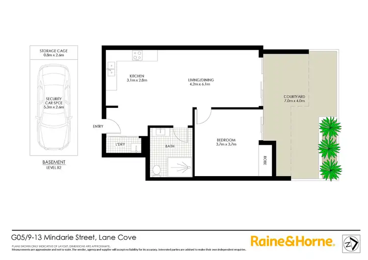 Floorplan of Homely apartment listing, G05/9-13 Mindarie Street, Lane Cove NSW 2066