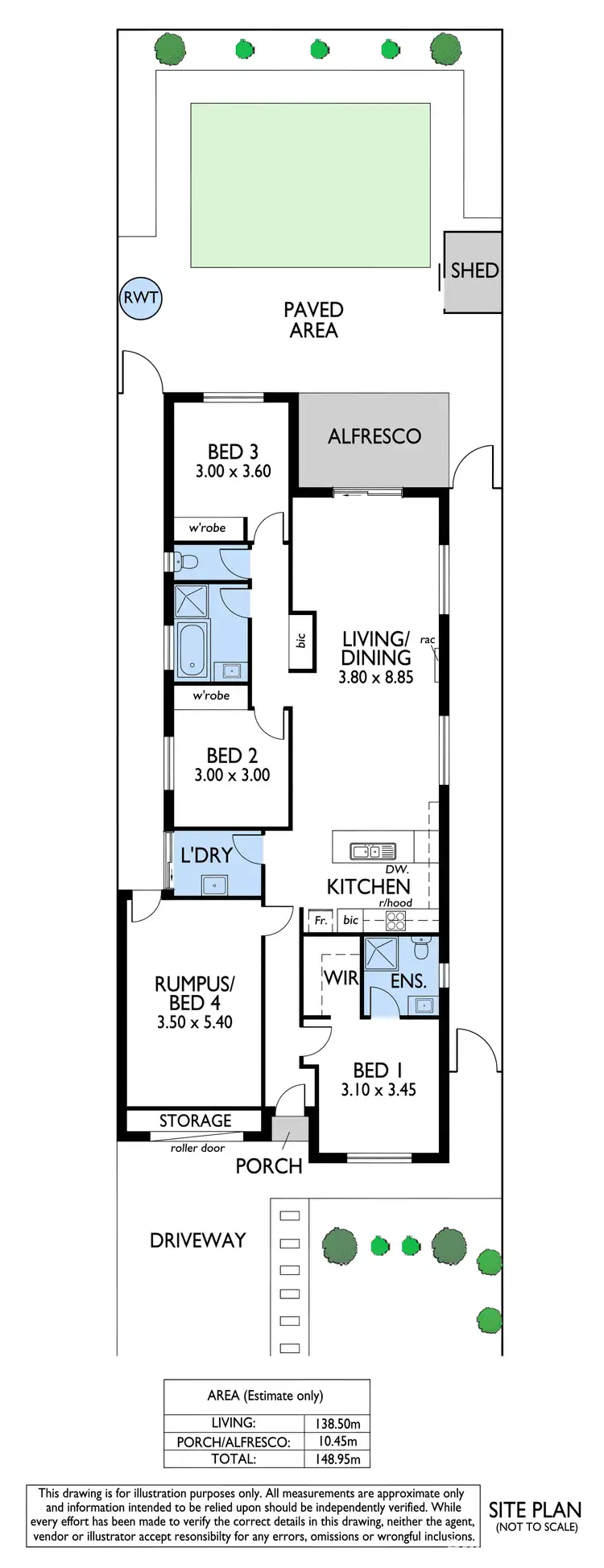 Floorplan of Homely house listing, 19 Rody Court, Munno Para West SA 5115