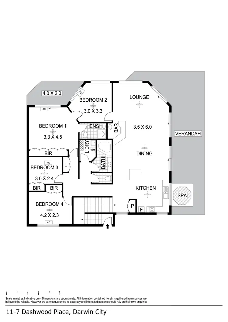 Floorplan of Homely apartment listing, 11/7 Dashwood Place, Darwin City NT 800