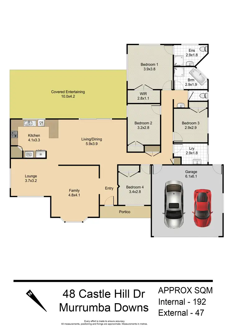 Floorplan of Homely house listing, 48 Castle Hill Drive, Murrumba Downs QLD 4503