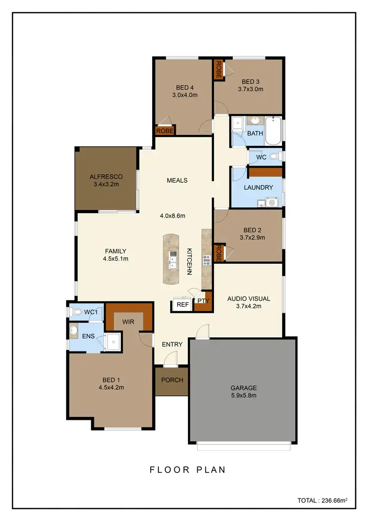 Floorplan of Homely house listing, 18 Widji Way, Byford WA 6122