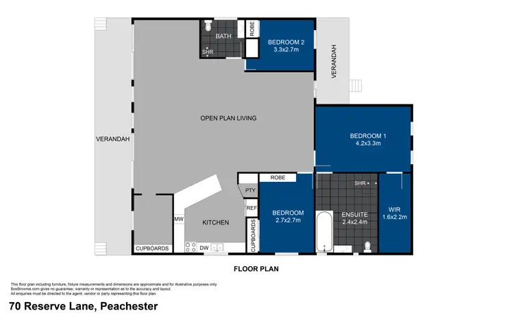 Floorplan of Homely house listing, 70 Reserve Lane, Peachester QLD 4519