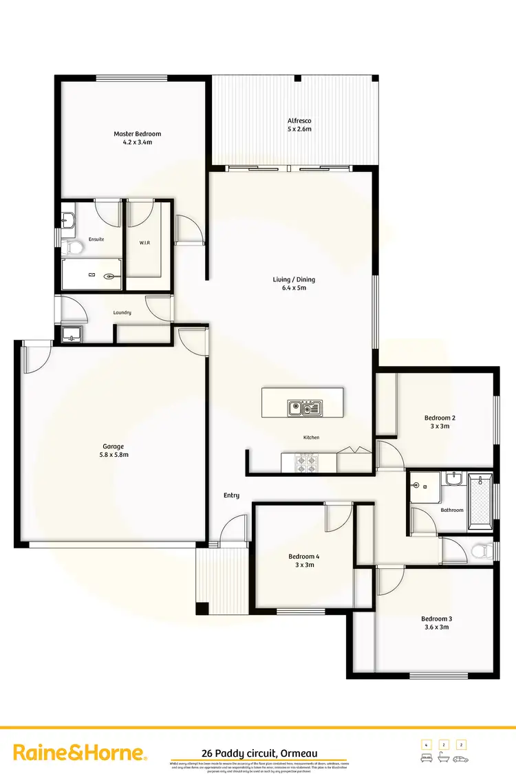 Floorplan of Homely house listing, 26 Paddy Circuit, Ormeau QLD 4208