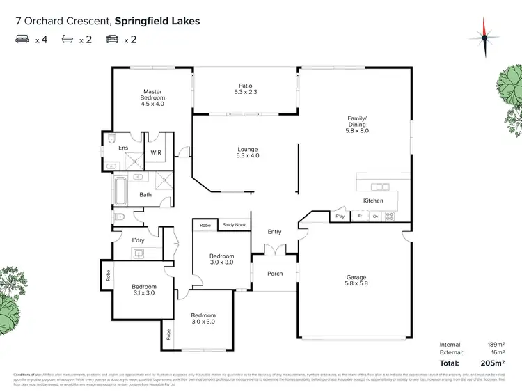 Floorplan of Homely house listing, 7 Orchard Crescent, Springfield Lakes QLD 4300