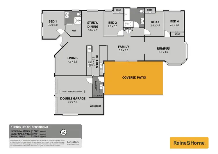 Floorplan of Homely house listing, 3 Henry Lee Drive, Gerringong NSW 2534