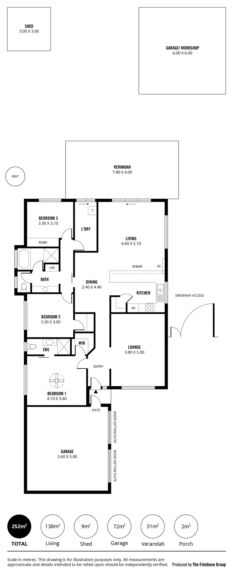 Floorplan of Homely house listing, 6 Ferris Court, Murray Bridge SA 5253