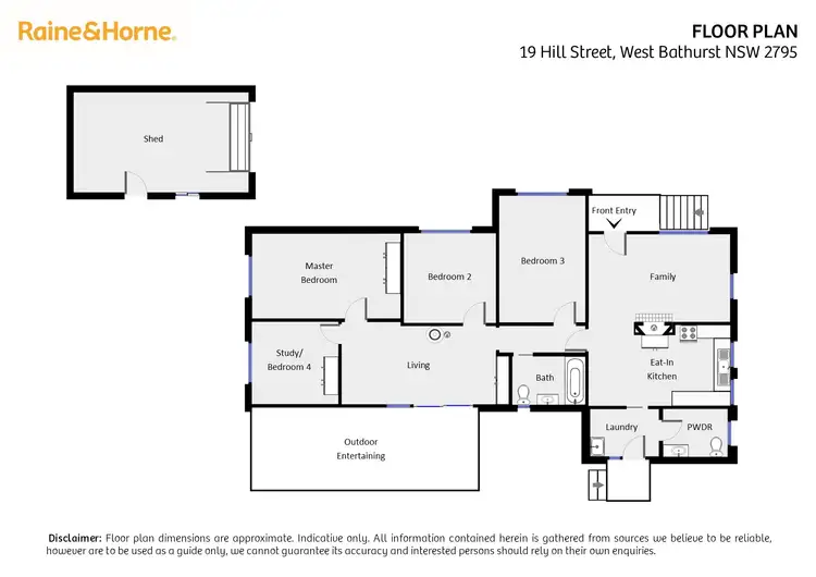Floorplan of Homely house listing, 19 Hill Street, West Bathurst NSW 2795