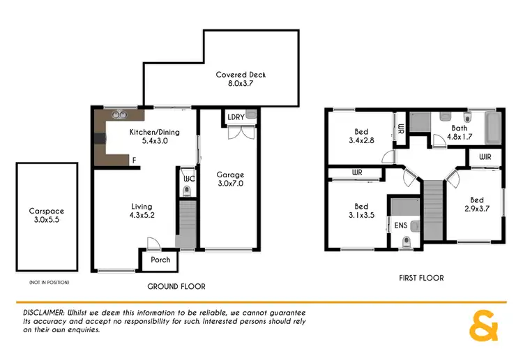 Floorplan of Homely townhouse listing, 8/24-28 Robert Street, Penrith NSW 2750