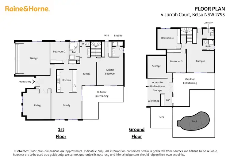 Floorplan of Homely house listing, 4 Jarrah Court, Kelso NSW 2795