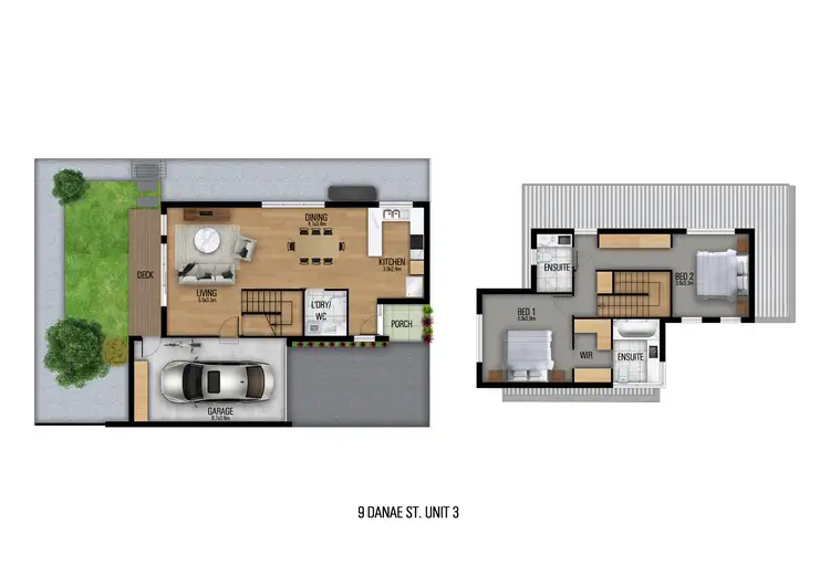 Floorplan of Homely townhouse listing, 3/9 Danae Street, Glenroy VIC 3046