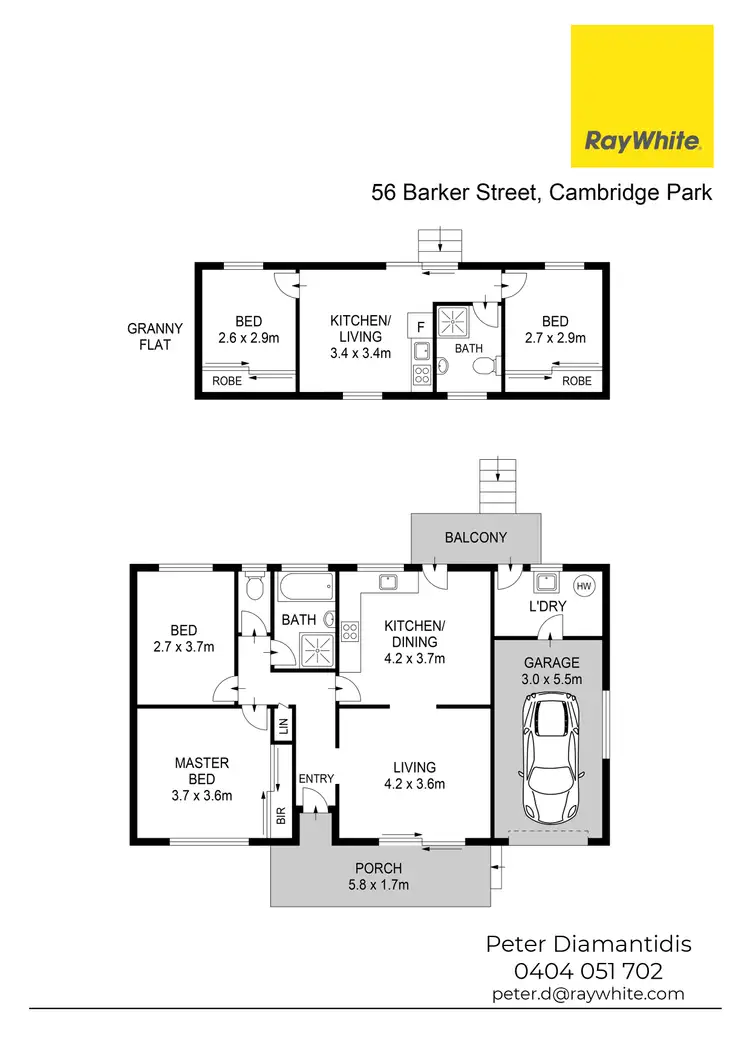 Floorplan of Homely house listing, 56 & 56a Barker Street, Cambridge Park NSW 2747