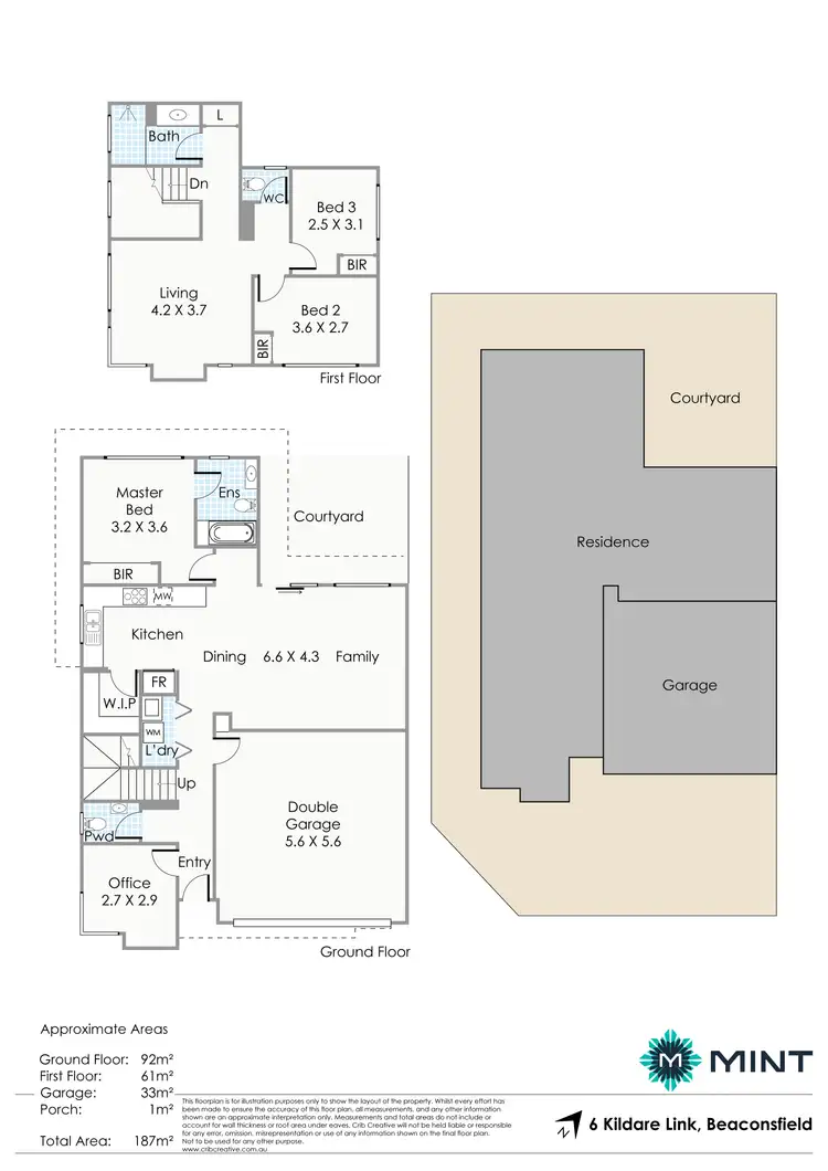 Floorplan of Homely house listing, 6 Kildare Link, Beaconsfield WA 6162