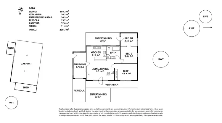Floorplan of Homely house listing, 14A Wirrinilla Drive, Macclesfield SA 5153