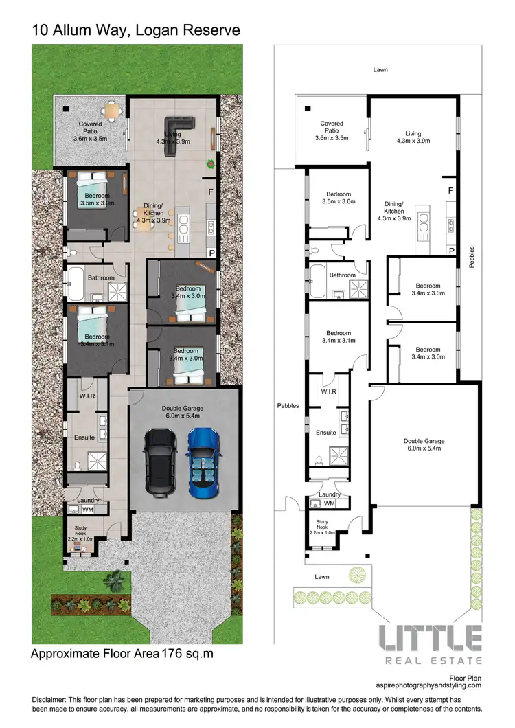 Floorplan of Homely house listing, 10 Allum Way, Logan Reserve QLD 4133
