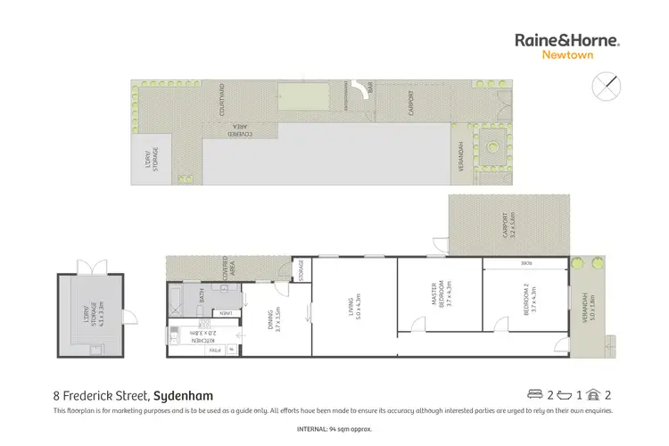 Floorplan of Homely house listing, 8 Frederick Street, Sydenham NSW 2044
