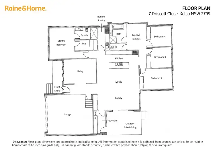 Floorplan of Homely house listing, 7 Driscoll Close, Kelso NSW 2795