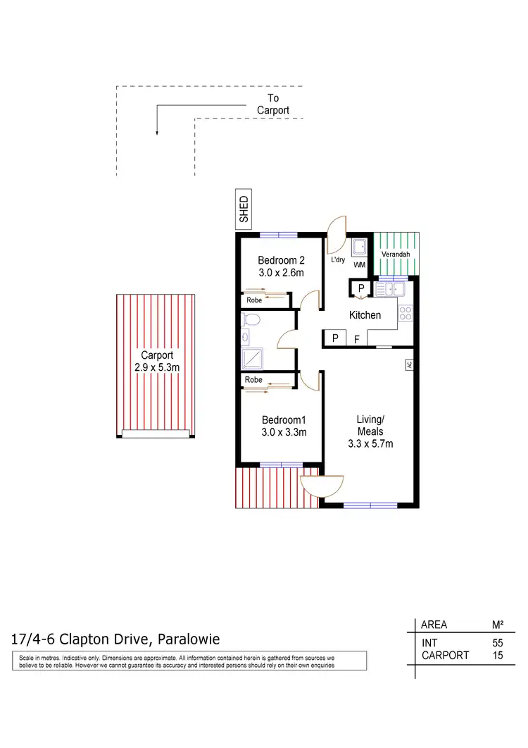 Floorplan of Homely unit listing, 17/4-6 Clapton Drive, Paralowie SA 5108