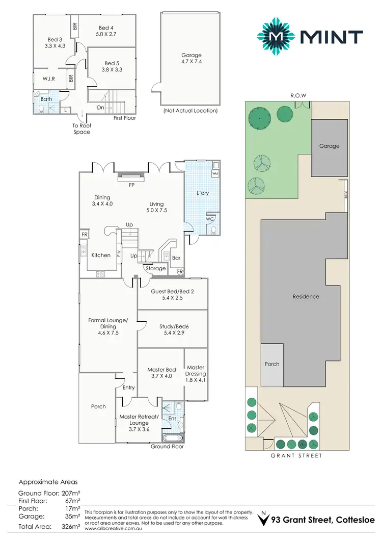 Floorplan of Homely house listing, 93 Grant Street, Cottesloe WA 6011