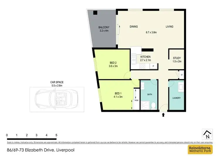 Floorplan of Homely unit listing, 86/69-73 Elizabeth Drive, Liverpool NSW 2170