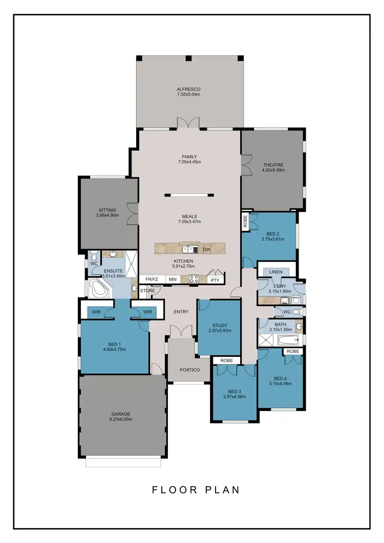 Floorplan of Homely house listing, 8 Knoop Drive, Byford WA 6122