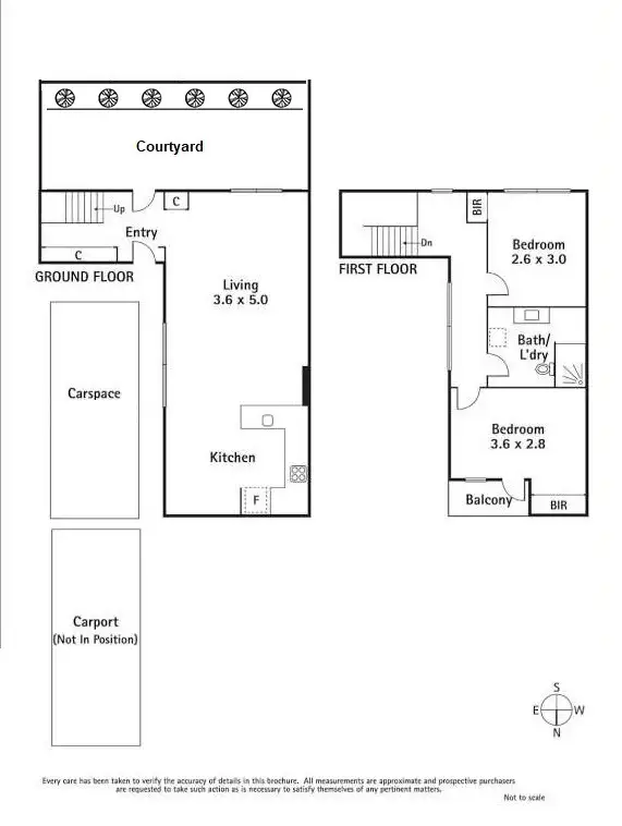 Floorplan of Homely townhouse listing, 8/42 Elphin Grove, Hawthorn VIC 3122
