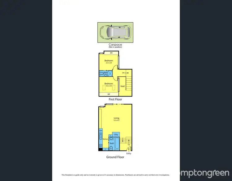 Floorplan of Homely townhouse listing, 10/2 Thompson Street, Williamstown VIC 3016