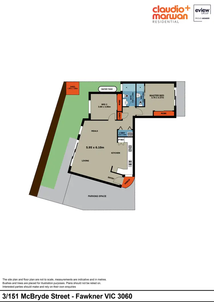 Floorplan of Homely unit listing, 3/151 McBryde Street, Fawkner VIC 3060