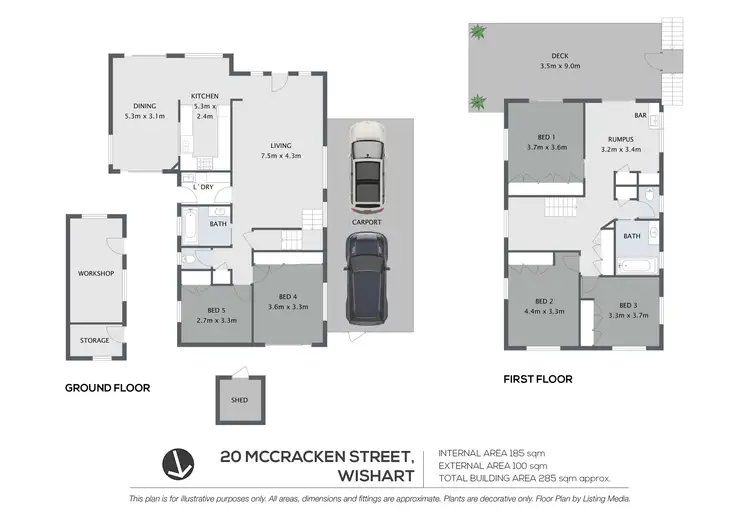 Floorplan of Homely house listing, 20 McCracken Street, Wishart QLD 4122