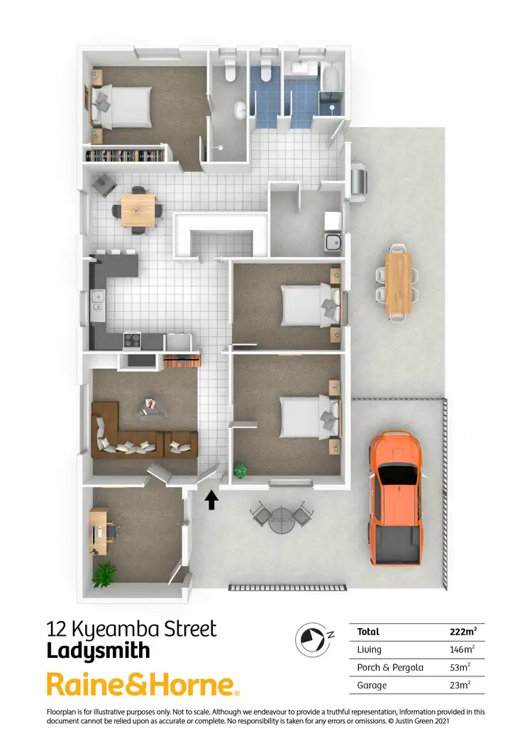 Floorplan of Homely house listing, 12 Kyeamba Street, Ladysmith NSW 2652