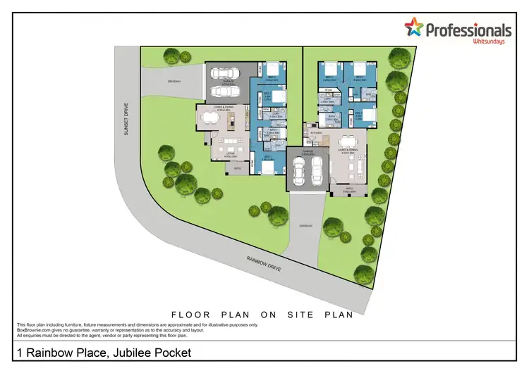 Floorplan of Homely block of units listing, 1&2/1 Rainbow Place, Jubilee Pocket QLD 4802