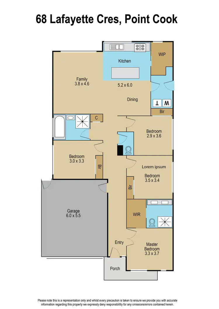 Floorplan of Homely house listing, 48 Lafayette Crescent, Point Cook VIC 3030