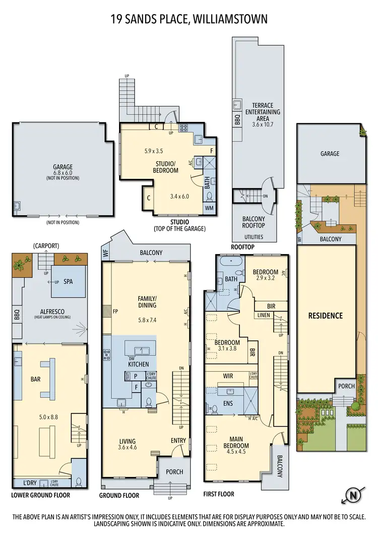 Floorplan of Homely house listing, 19 Sands Place, Williamstown VIC 3016
